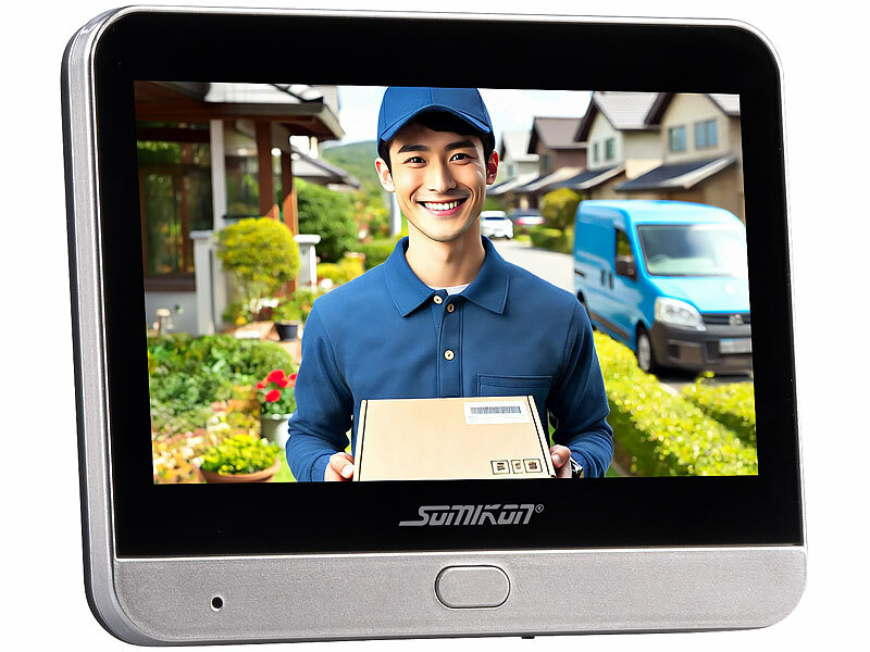 ; Video-Türsprechanlagen, WLAN-Video-Türklingeln mit App-Kontrolle und Nachtsicht Video-Türsprechanlagen, WLAN-Video-Türklingeln mit App-Kontrolle und Nachtsicht Video-Türsprechanlagen, WLAN-Video-Türklingeln mit App-Kontrolle und Nachtsicht 