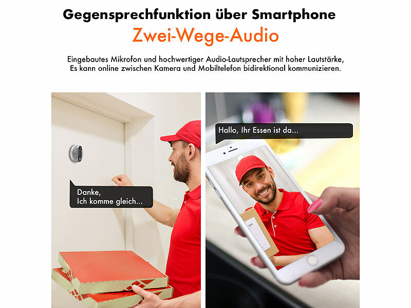 ; Video-Türsprechanlagen, WLAN-Video-Türklingeln mit App-Kontrolle und Nachtsicht Video-Türsprechanlagen, WLAN-Video-Türklingeln mit App-Kontrolle und Nachtsicht Video-Türsprechanlagen, WLAN-Video-Türklingeln mit App-Kontrolle und Nachtsicht 