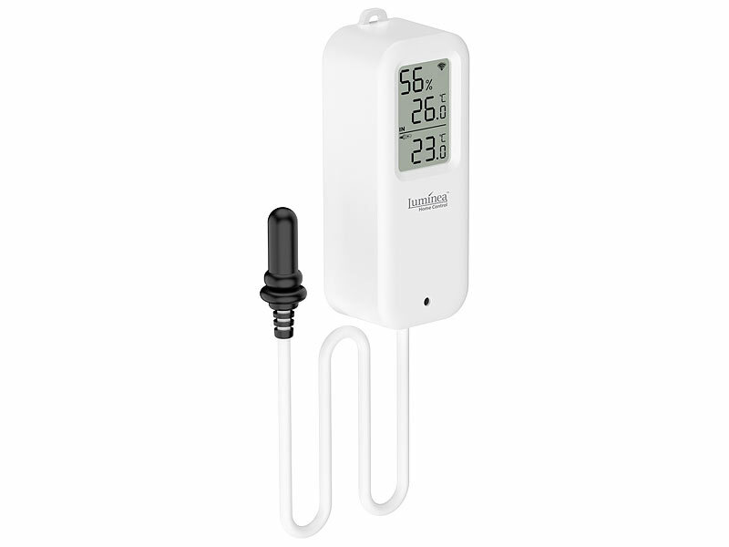 ; WLAN-Temperatur- & Luftfeuchtigkeits-Sensoren mit App-Auswertungen WLAN-Temperatur- & Luftfeuchtigkeits-Sensoren mit App-Auswertungen WLAN-Temperatur- & Luftfeuchtigkeits-Sensoren mit App-Auswertungen 