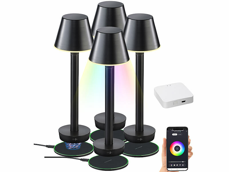 ; LED-Akku-Tischlampen mit PIR-Sensor 