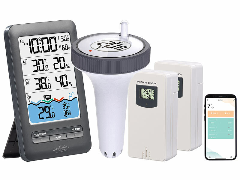 ; Funk-Wetterstationen mit Außensensor, WLAN und App Funk-Wetterstationen mit Außensensor, WLAN und App Funk-Wetterstationen mit Außensensor, WLAN und App Funk-Wetterstationen mit Außensensor, WLAN und App 