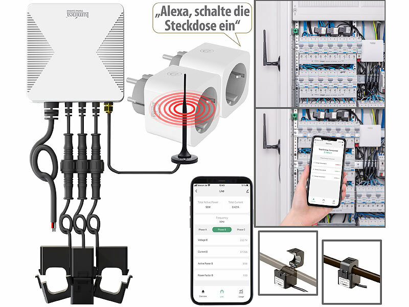; WLAN-Steckdosen mit Stromkosten-Messfunktion 