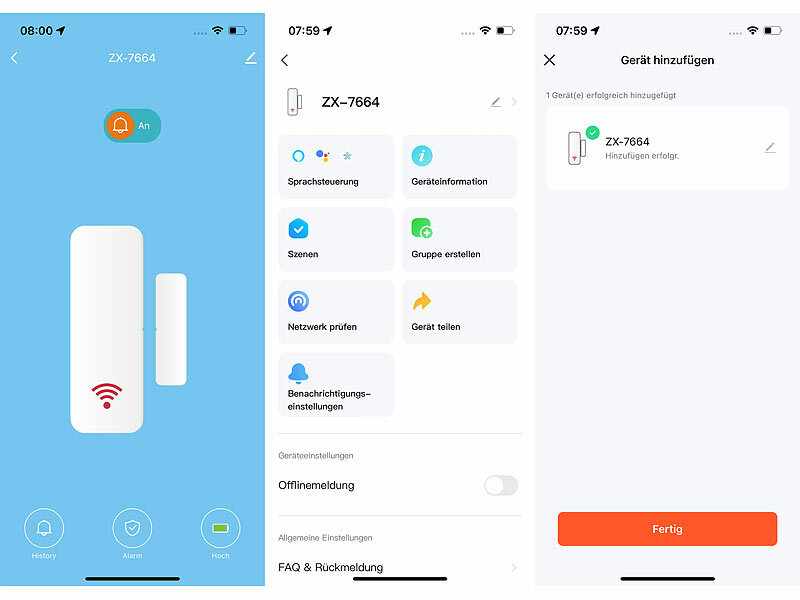 ; WLAN-Wassermelder mit App-Benachrichtigungen WLAN-Wassermelder mit App-Benachrichtigungen WLAN-Wassermelder mit App-Benachrichtigungen 