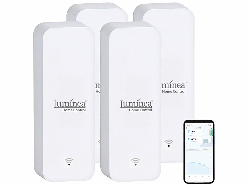 ; WLAN-Temperatur- & Luftfeuchtigkeits-Sensoren mit App-Auswertungen WLAN-Temperatur- & Luftfeuchtigkeits-Sensoren mit App-Auswertungen WLAN-Temperatur- & Luftfeuchtigkeits-Sensoren mit App-Auswertungen 