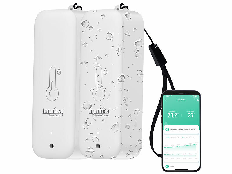 ; WLAN-Temperatur- & Luftfeuchtigkeits-Sensoren mit App-Auswertungen WLAN-Temperatur- & Luftfeuchtigkeits-Sensoren mit App-Auswertungen WLAN-Temperatur- & Luftfeuchtigkeits-Sensoren mit App-Auswertungen 