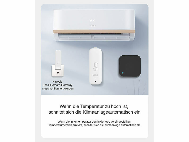 ; WLAN-Temperatur- & Luftfeuchtigkeits-Sensoren mit App-Auswertungen WLAN-Temperatur- & Luftfeuchtigkeits-Sensoren mit App-Auswertungen WLAN-Temperatur- & Luftfeuchtigkeits-Sensoren mit App-Auswertungen 
