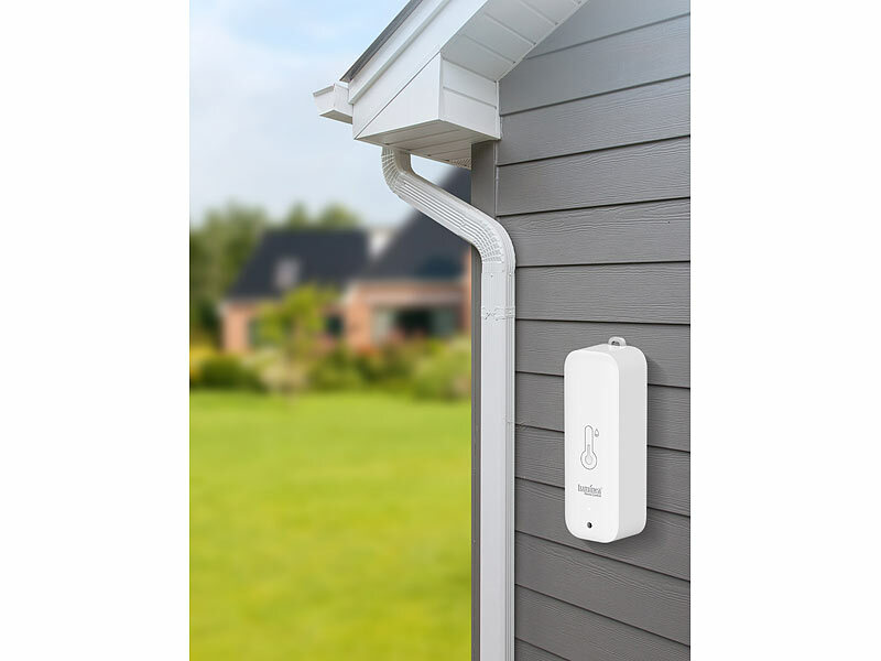 ; WLAN-Temperatur- & Luftfeuchtigkeits-Sensoren mit App-Auswertungen WLAN-Temperatur- & Luftfeuchtigkeits-Sensoren mit App-Auswertungen WLAN-Temperatur- & Luftfeuchtigkeits-Sensoren mit App-Auswertungen 
