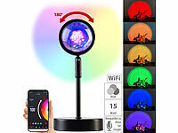 ; WLAN-USB-Stimmungsleuchten mit RGB + CCT-LEDs und App, WLAN-LED-Deckenleuchte CCT 