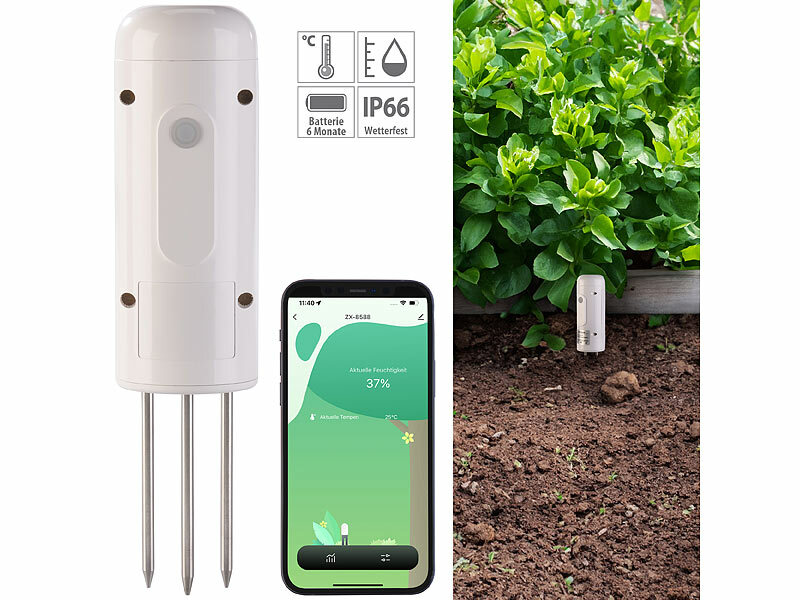 ; WLAN-Wassermelder mit App-Benachrichtigungen, ZigBee-Boden-Temperatur- und Feuchtigkeits-Sensoren mit App WLAN-Wassermelder mit App-Benachrichtigungen, ZigBee-Boden-Temperatur- und Feuchtigkeits-Sensoren mit App WLAN-Wassermelder mit App-Benachrichtigungen, ZigBee-Boden-Temperatur- und Feuchtigkeits-Sensoren mit App 