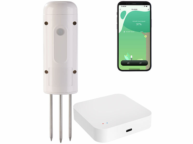 ; WLAN-Temperatur- & Luftfeuchtigkeits-Sensoren mit App-Auswertungen WLAN-Temperatur- & Luftfeuchtigkeits-Sensoren mit App-Auswertungen WLAN-Temperatur- & Luftfeuchtigkeits-Sensoren mit App-Auswertungen 