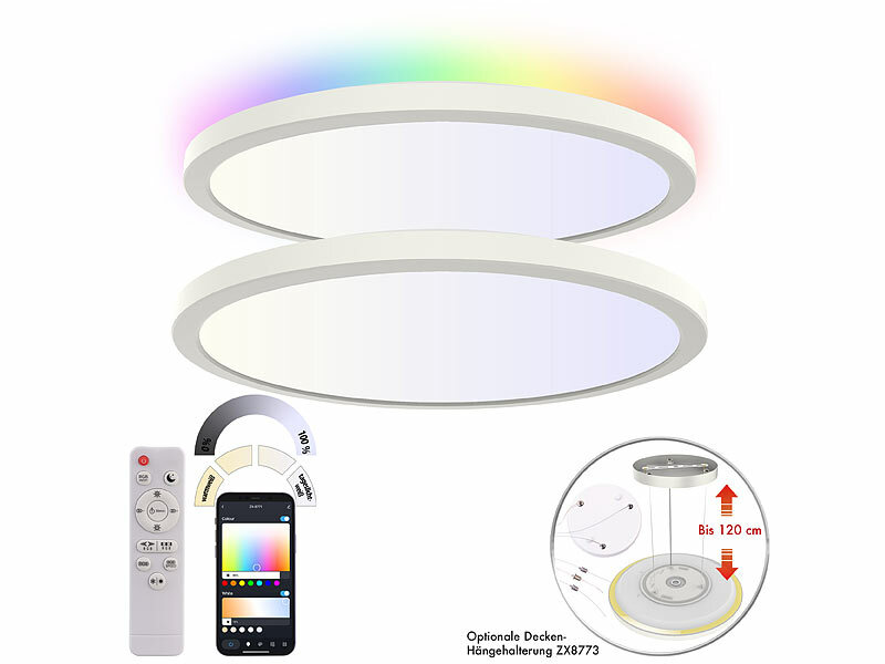 ; WLAN-LED-Lampen GU10 RGBW, WLAN-LED-Steh-/Eck-Leuchten mit App WLAN-LED-Lampen GU10 RGBW, WLAN-LED-Steh-/Eck-Leuchten mit App WLAN-LED-Lampen GU10 RGBW, WLAN-LED-Steh-/Eck-Leuchten mit App 
